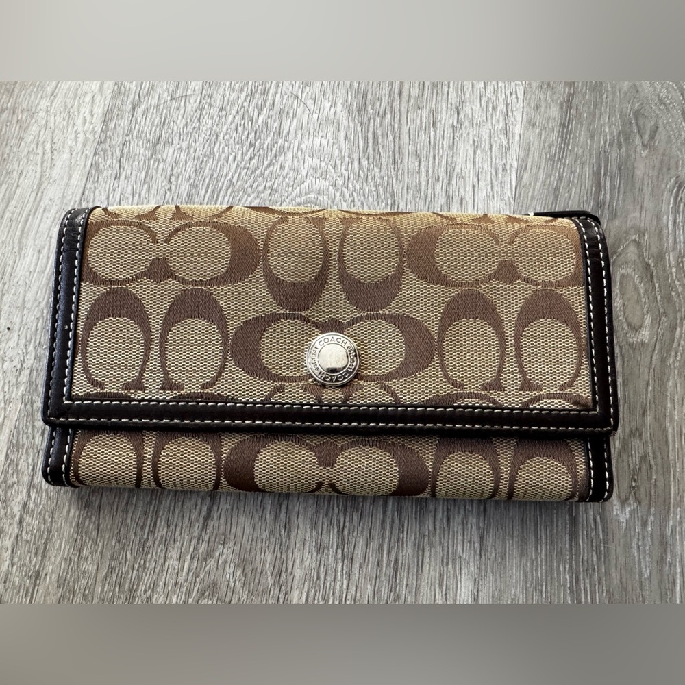 Coach Signature Khaki Wallet